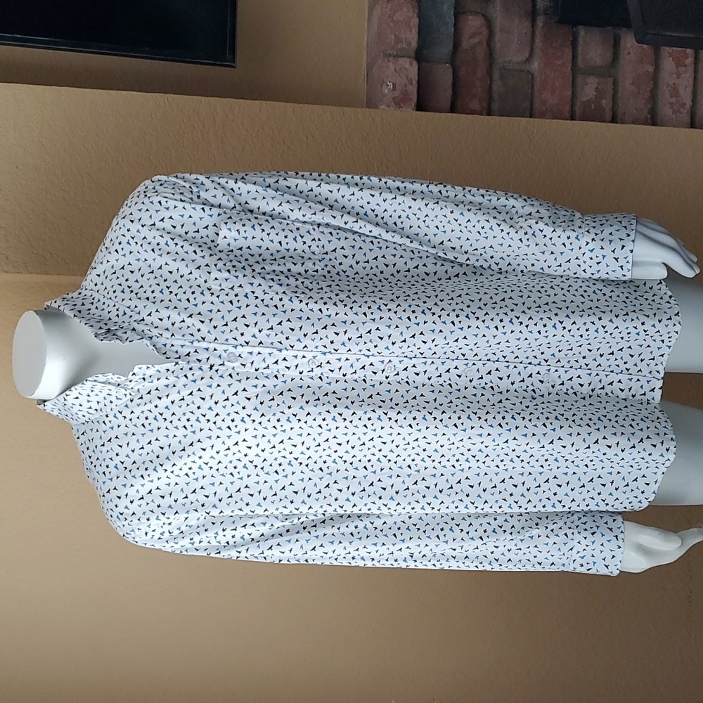 🆕️LEE Regular Fit 100% Cotton Ditsy Bird Print Long Sleeve Shirt MEN'S SIZE: XL